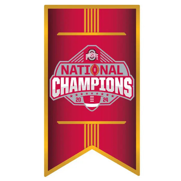 2024 College National Champions Game Ohio State Banner Pin