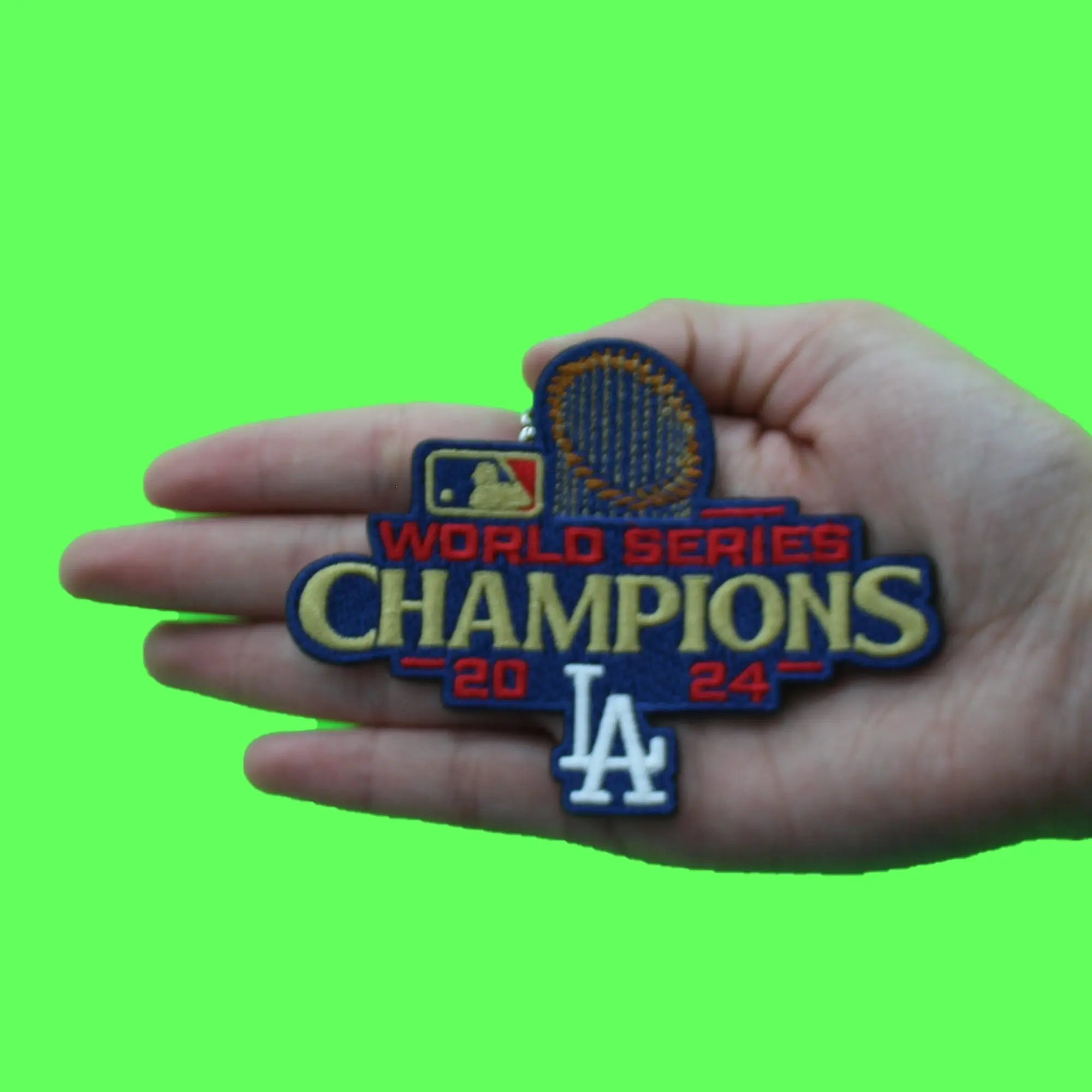 2024 MLB World Series Champions Los Angeles Dodgers Gold Ceremony Jersey Patch