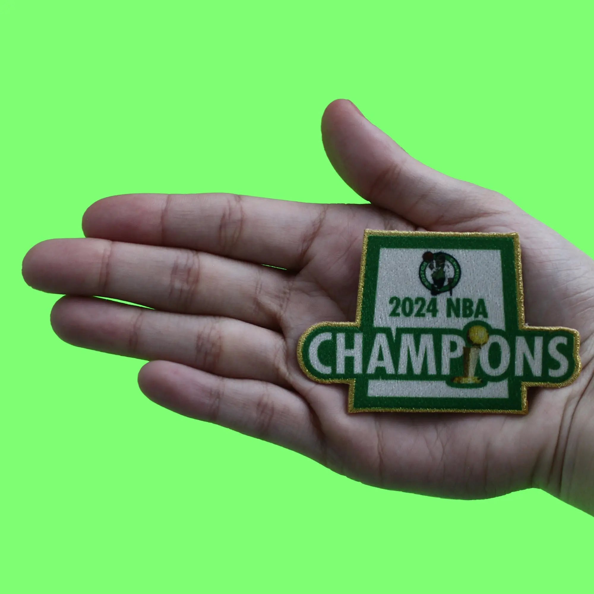 2024 NBA Finals Champions Boston Celtics Official Patch Sublimated Embriodered