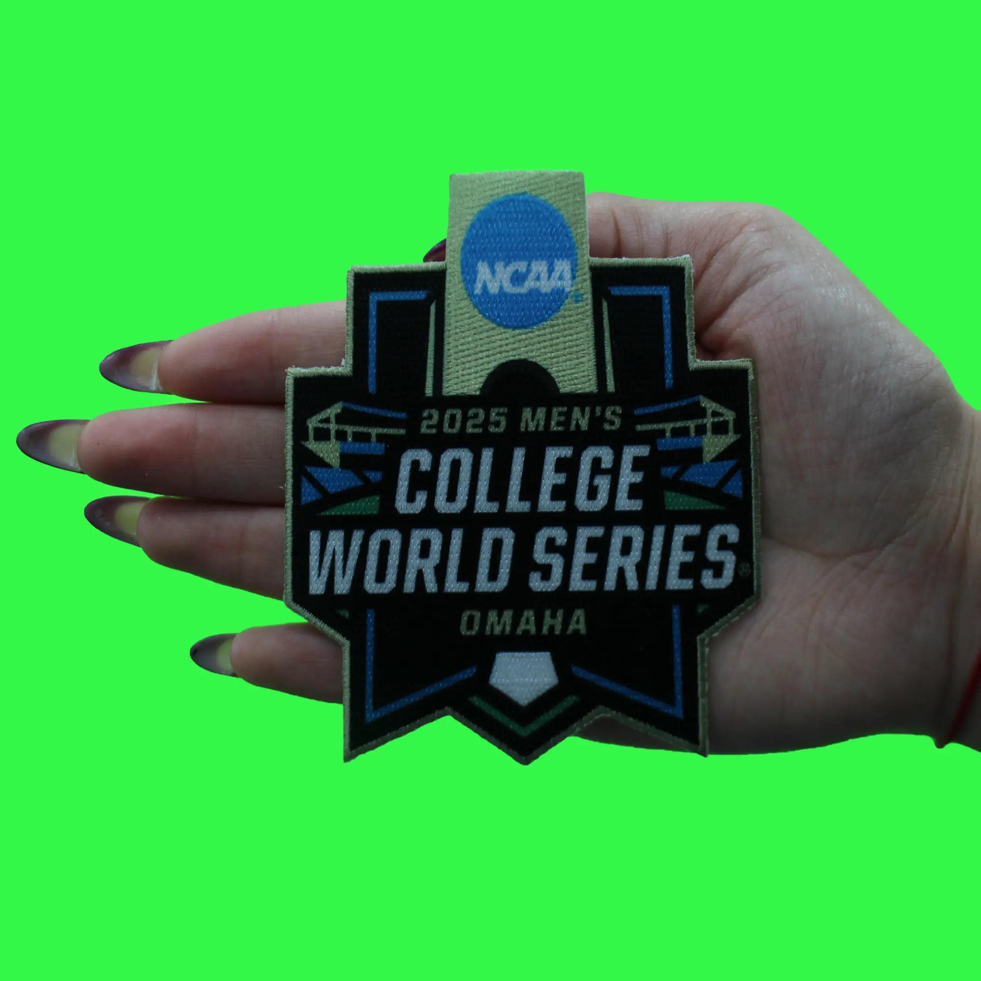 2025 NCAA Men's College World Series Omaha Jersey Patch LSU Tigers Carolina