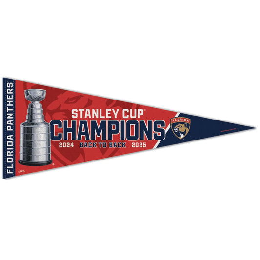 2025 NHL Stanley Cup Final Champions Florida Panthers Premium Pennant