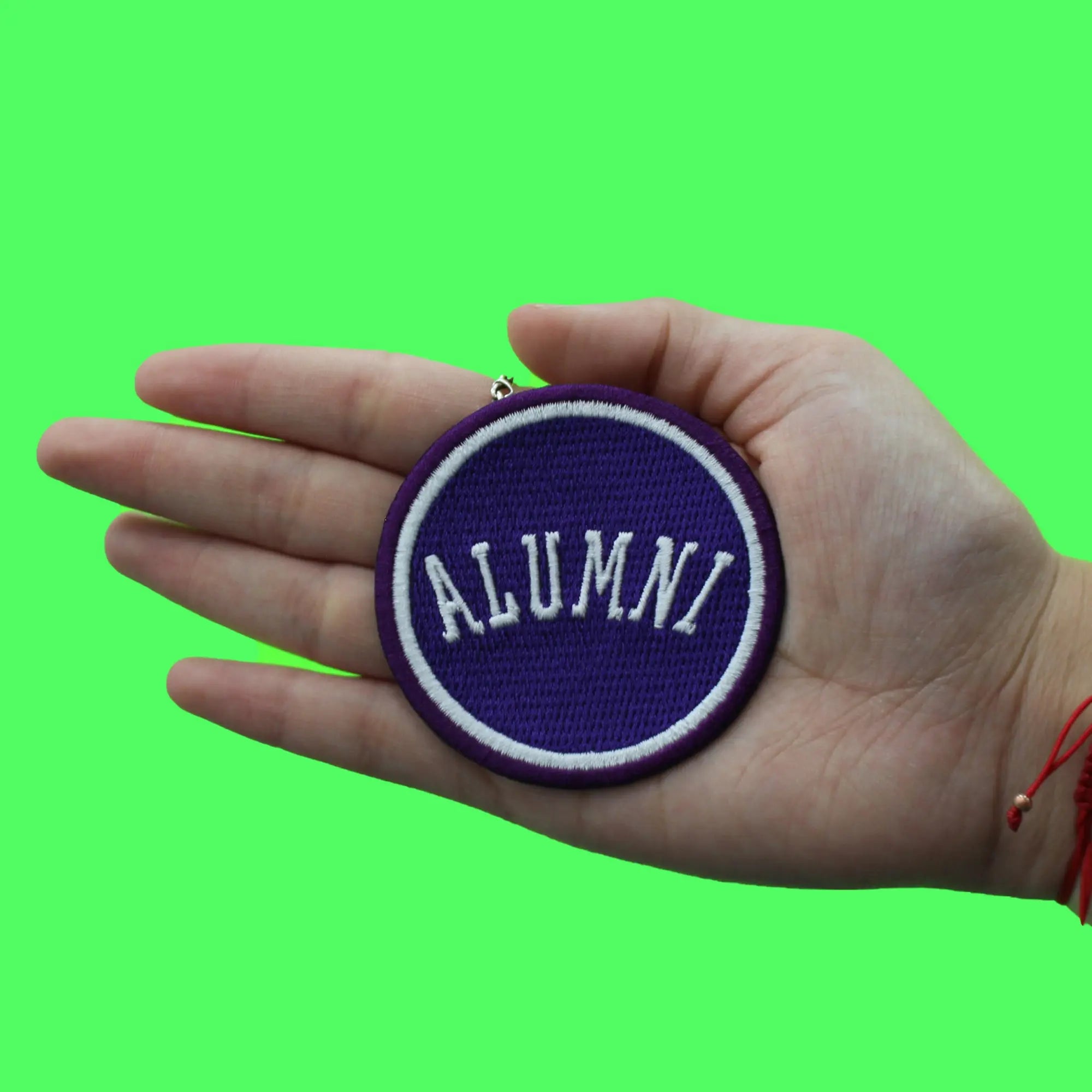 Alumni College Student Patch Fort Worth Texas Purple Graduate Embroidered Iron On