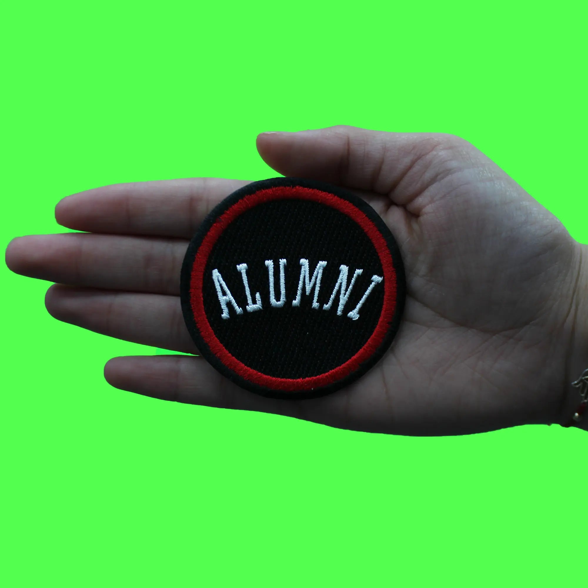 Alumni College Student Patch Lubbock Texas Black Graduate Embroidered Iron On