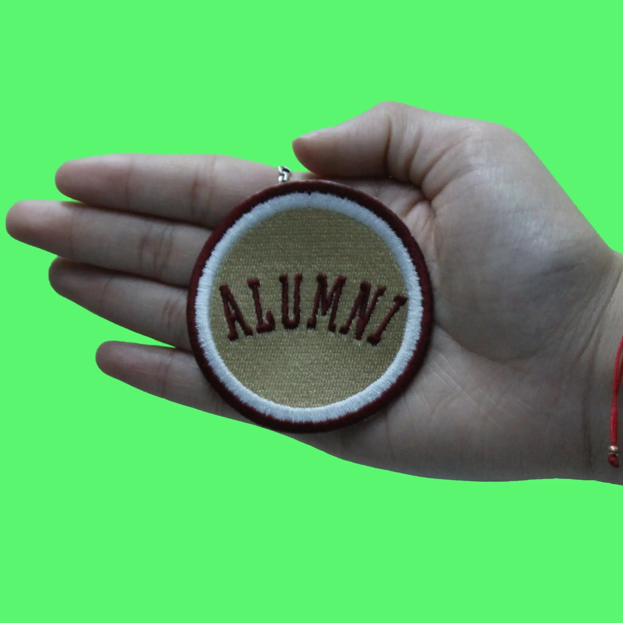 Alumni College Student Patch San Marcos Texas Tan Graduate Embroidered Iron On