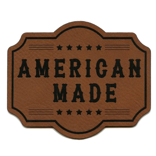 American Made Biker Patch Stripes Western Leather Sew On
