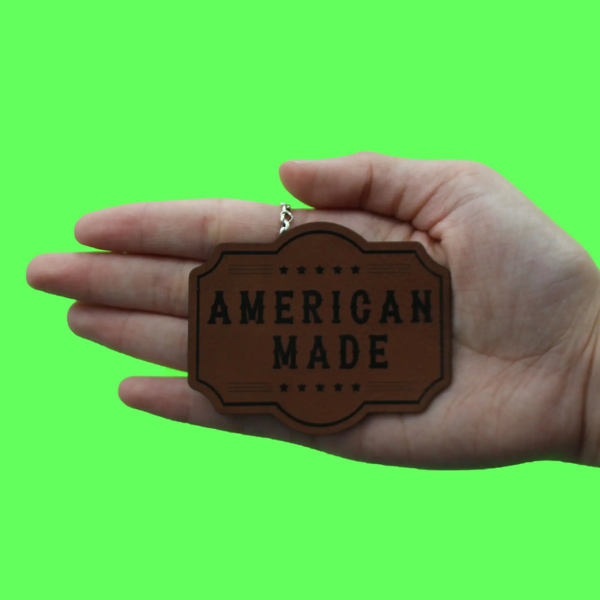 American Made Biker Patch Stripes Western Leather Sew On