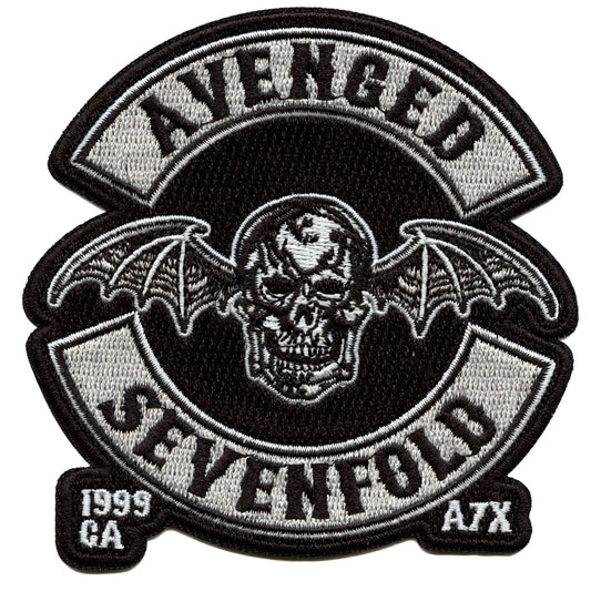 Avenged Sevenfold Rock Band Patch Deathbat Wings Crest Embroidered Iron On