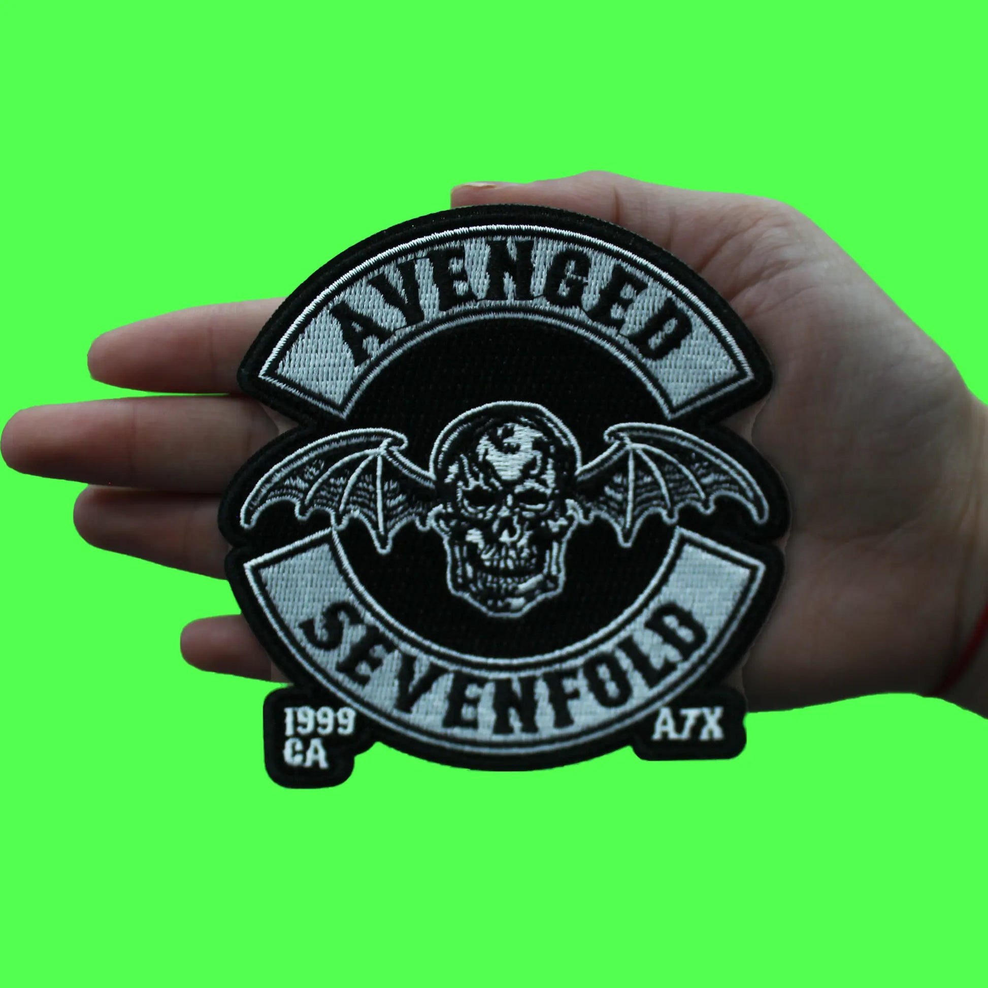 Avenged Sevenfold Rock Band Patch Deathbat Wings Crest Embroidered Iron On