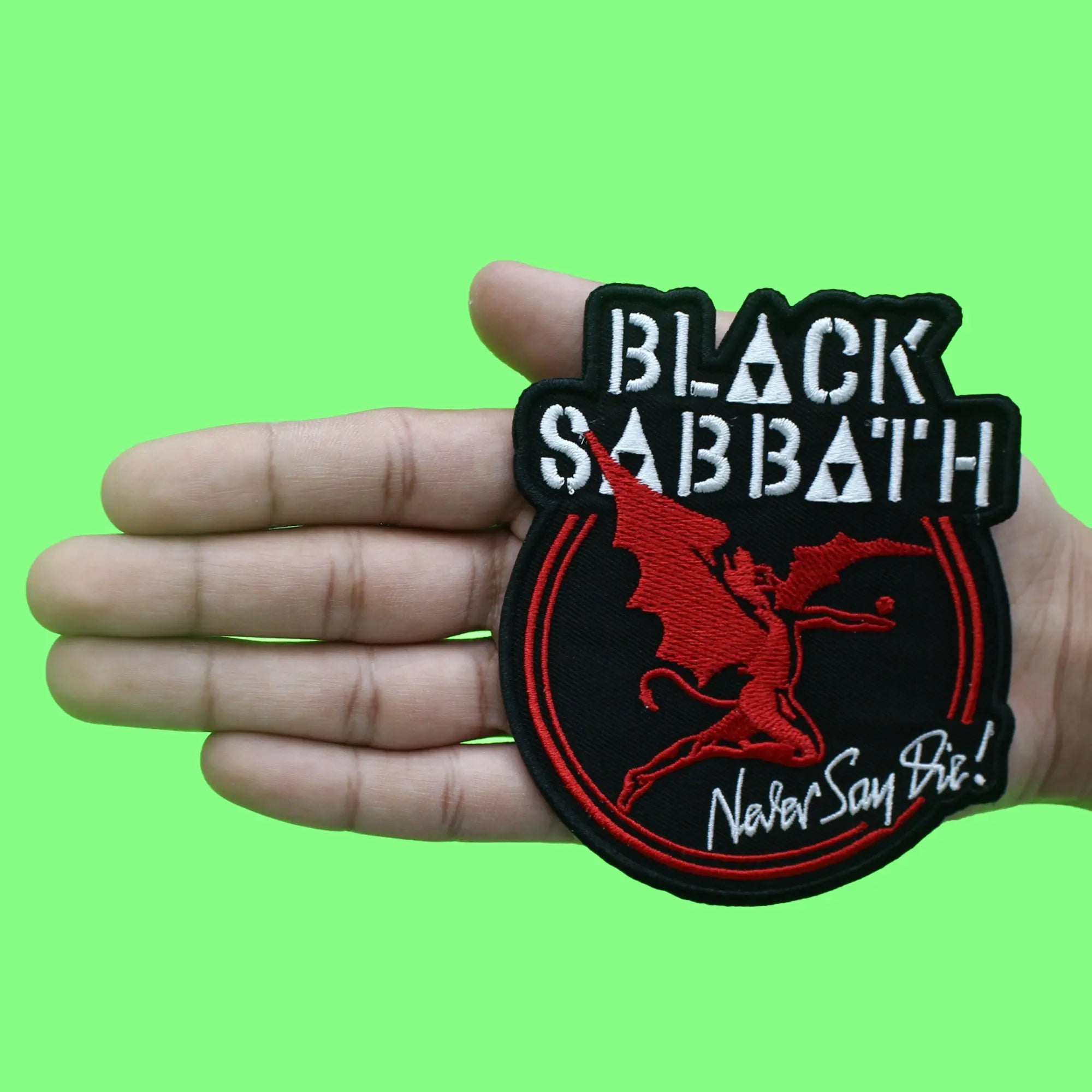 Black Sabbath Music Patch Archangel Never Say Die Embroidered Iron On