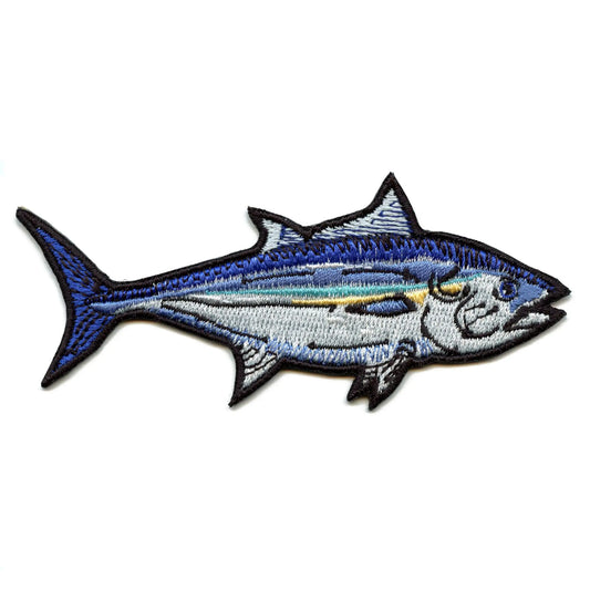 Blue Fin Tuna Patch Deep Ocean Sea Embroidered Iron On