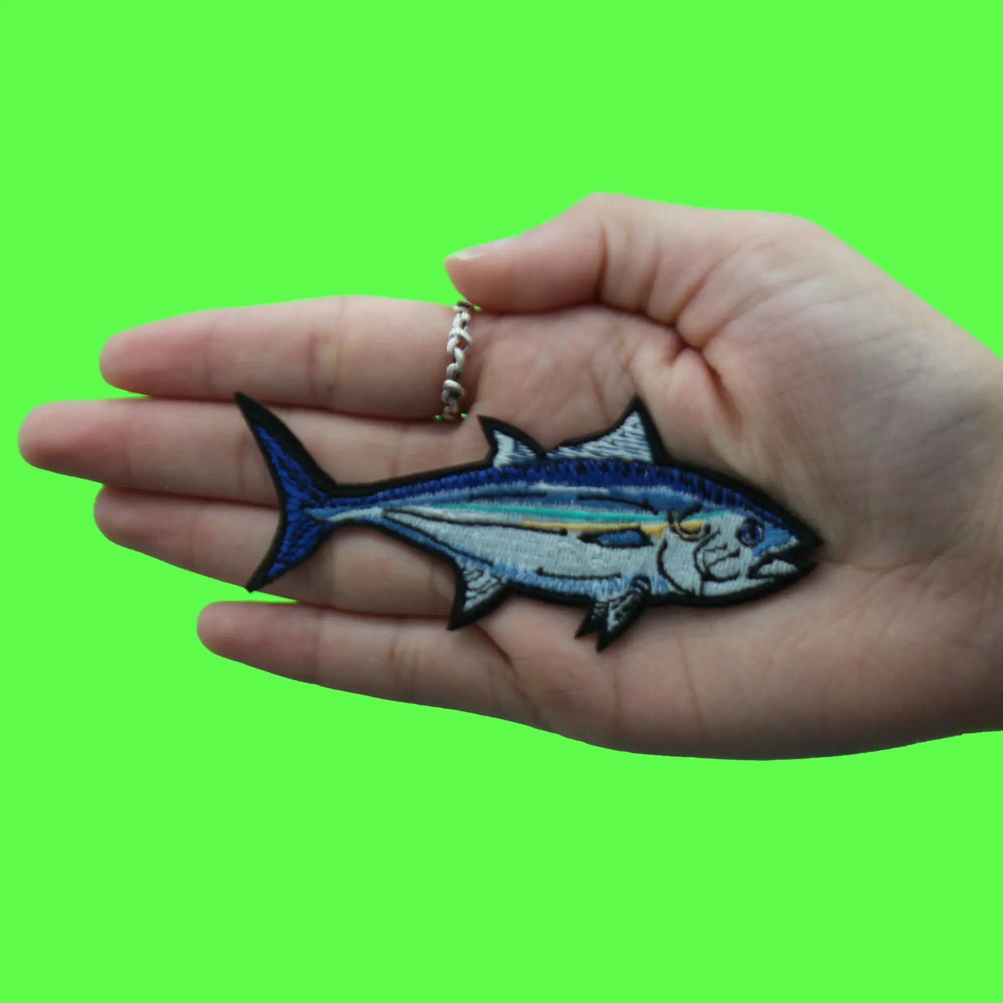 Blue Fin Tuna Patch Deep Ocean Sea Embroidered Iron On