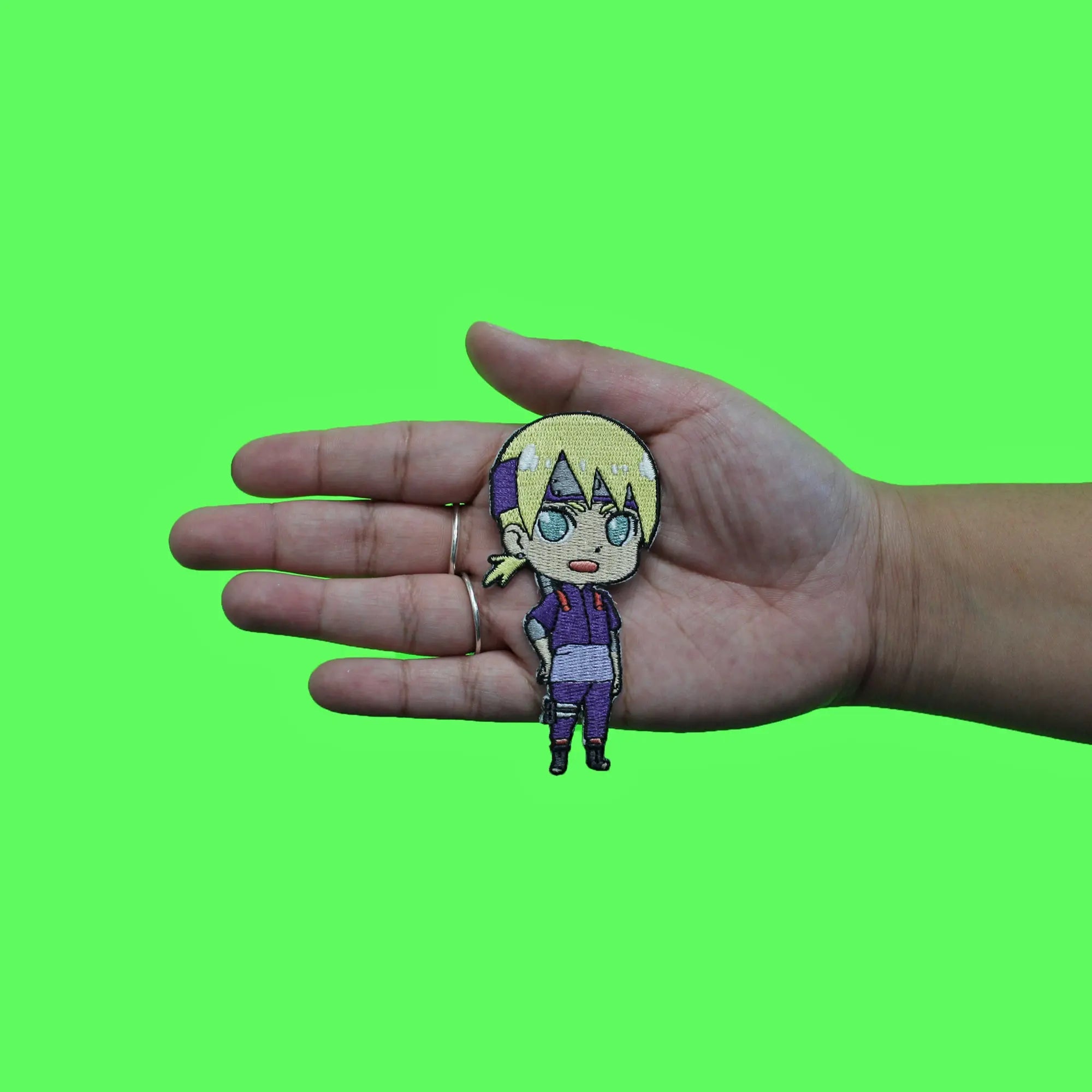 Boruto Inojin Stance Patch Naruto Anime Pose brodé de fer sur