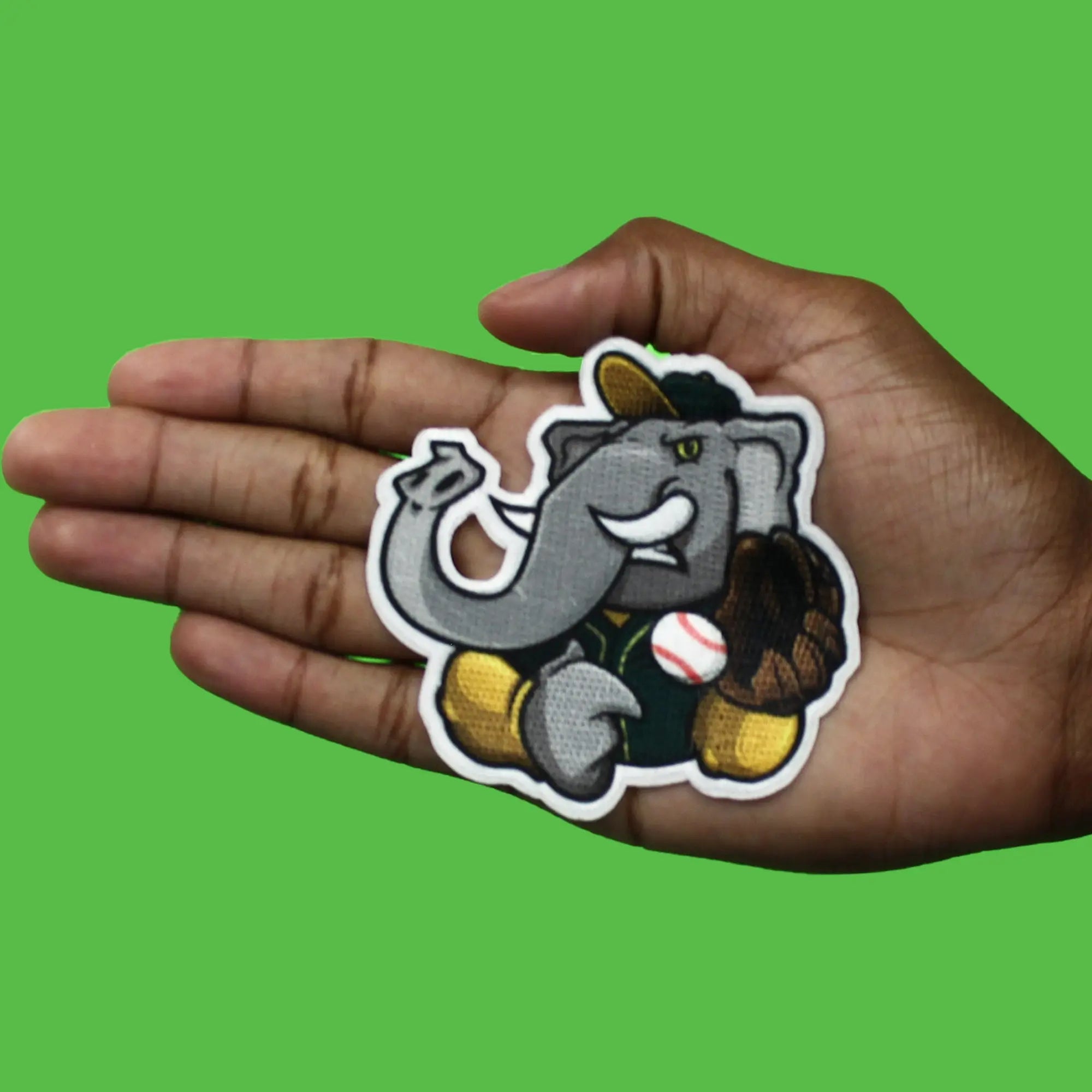 California Oakland Mascot PhotoPatch Baseball Elephant Parody Embroidery Iron On