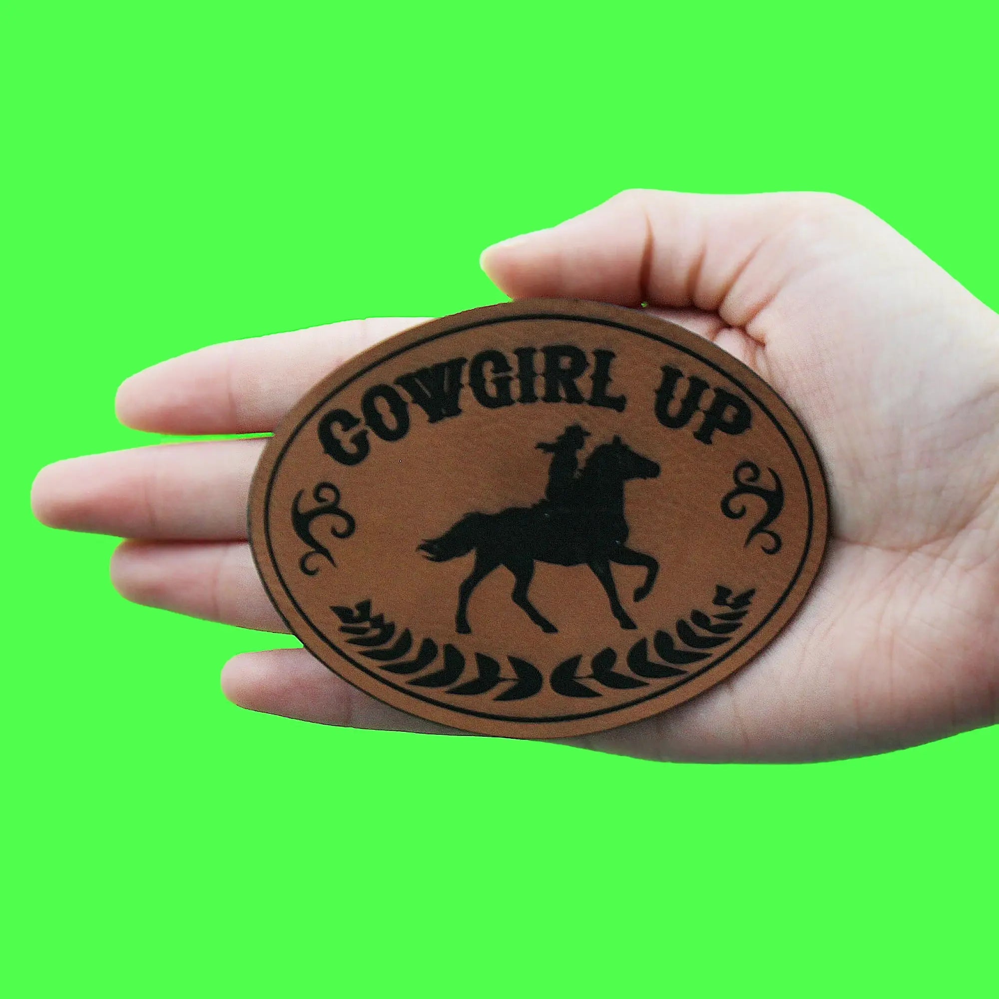 Cowgirl Up Patch Western Country Aesthetic Embroidered Sew On