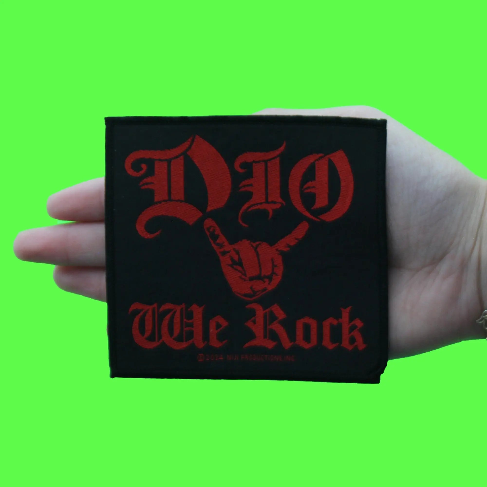 Dio We Rock Patch Heavy Metal Band Woven Iron On