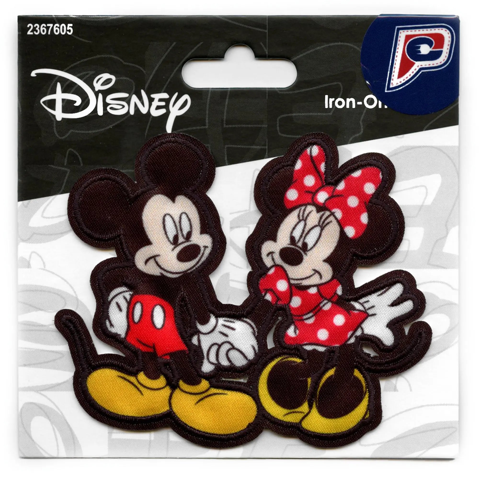 Disney Minnie And Mickey Mouse Patch Holding Hands Sublimated Embroidery
