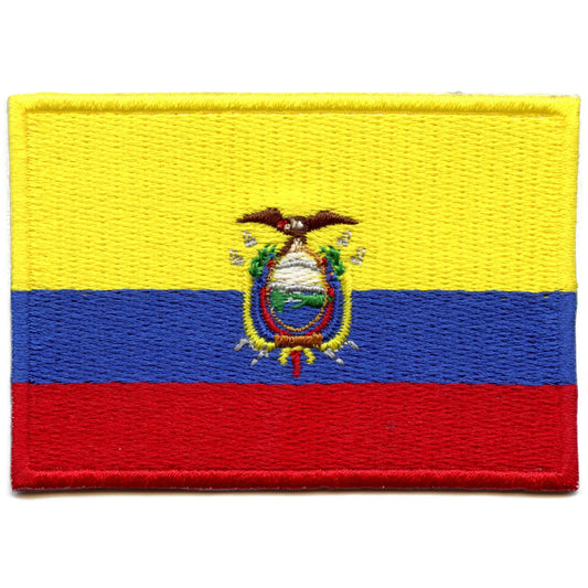Ecuador Country Flag Patch Hispanic Latino Culture Embroidered Iron On