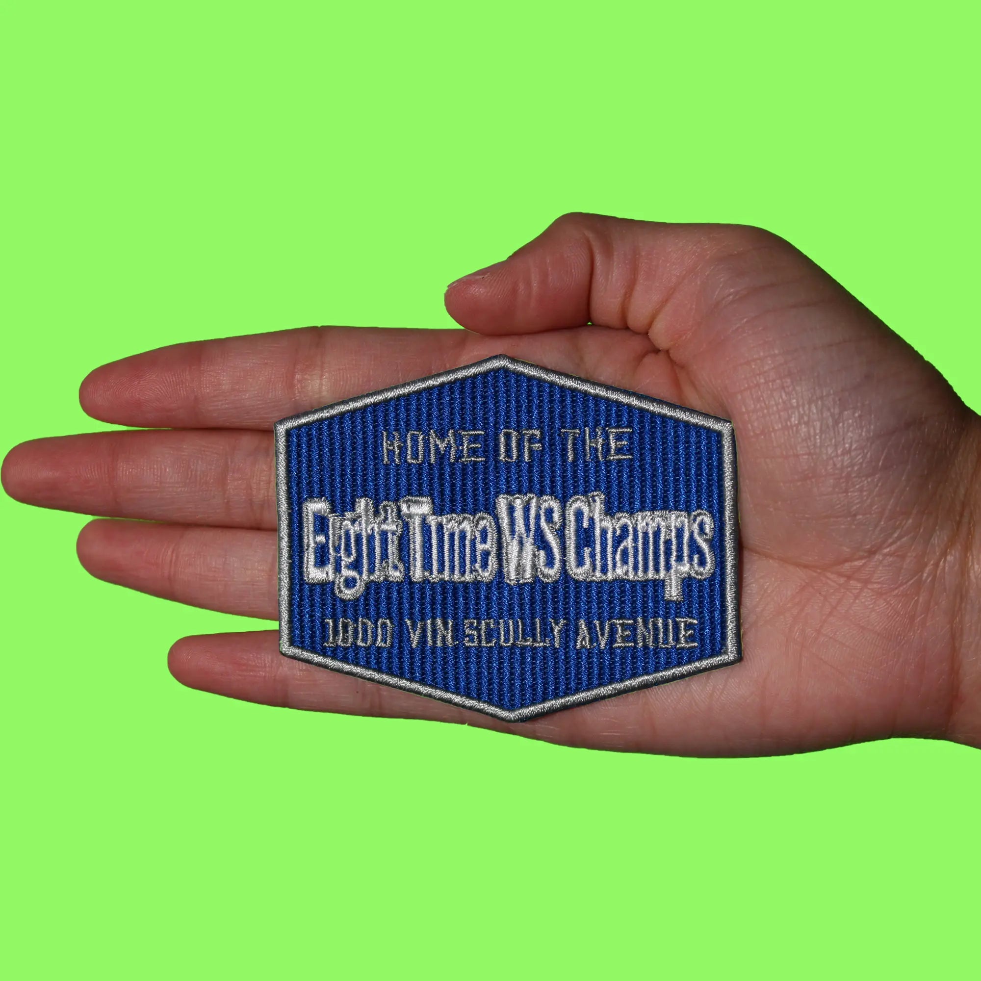 Eight Time WS Champs Patch Los Angeles Home Baseball Embroidered Iron On