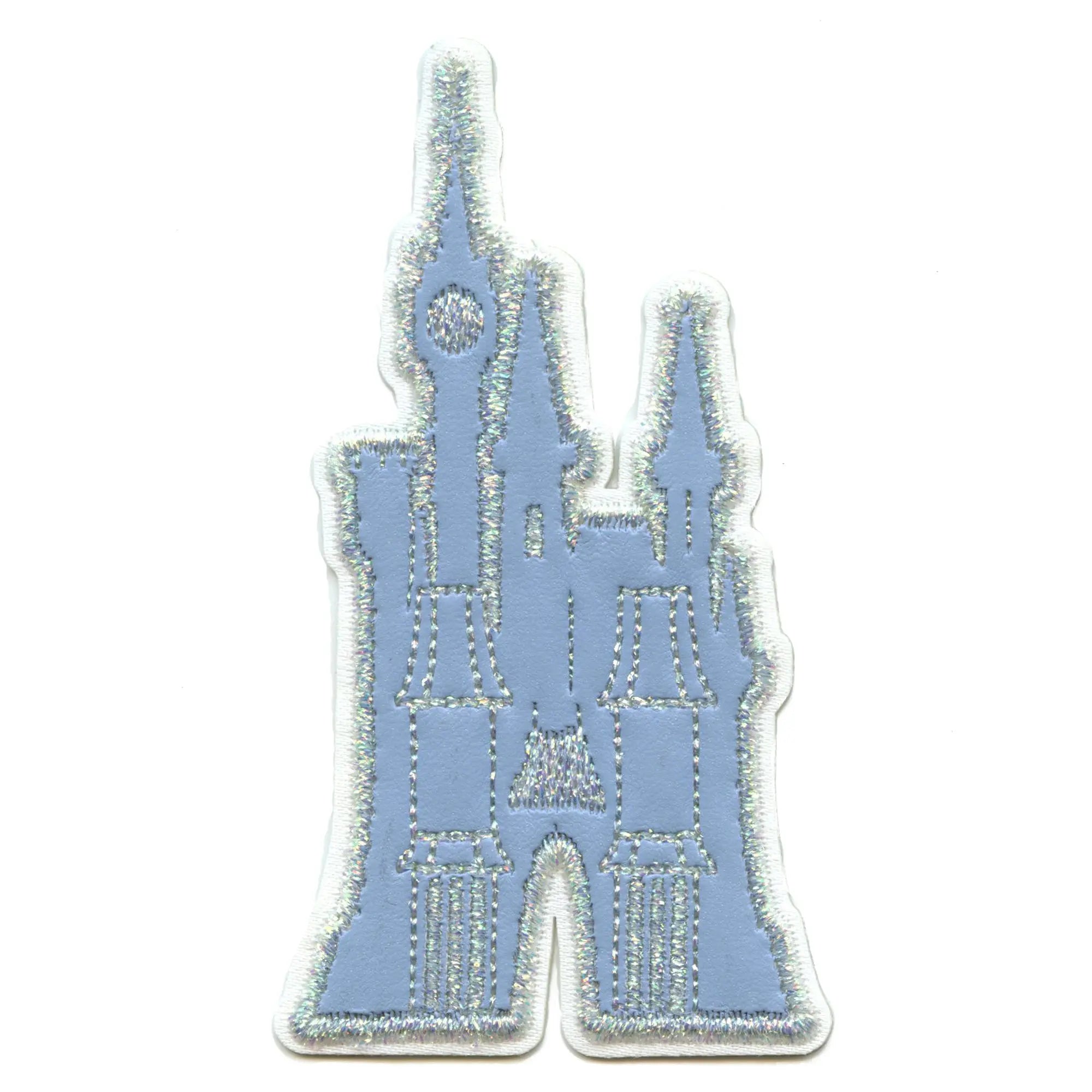 Enchanted Cinderella Castle Patch Magical Iconic Leather Iron On