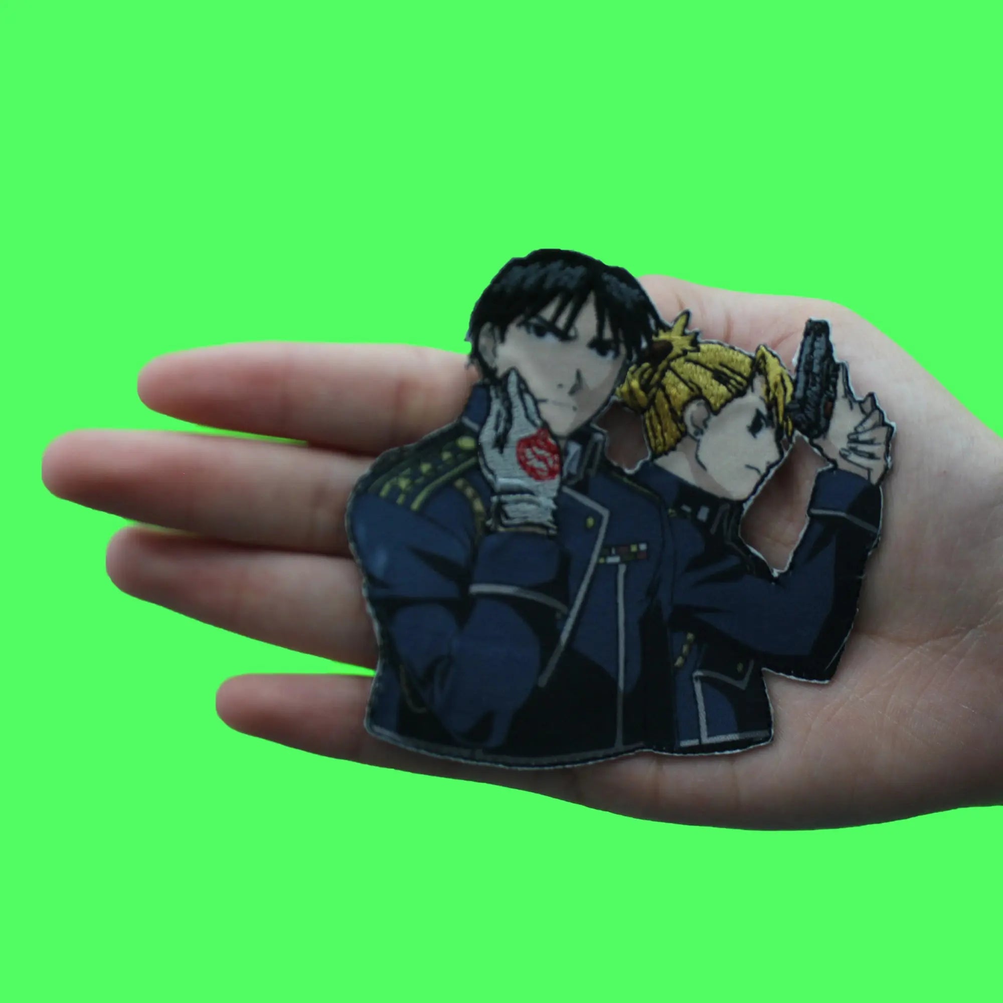 Fullmetal Alchemist Brotherhood Patch Mustang & Hawkeye Sublimated Embroidered Iron On