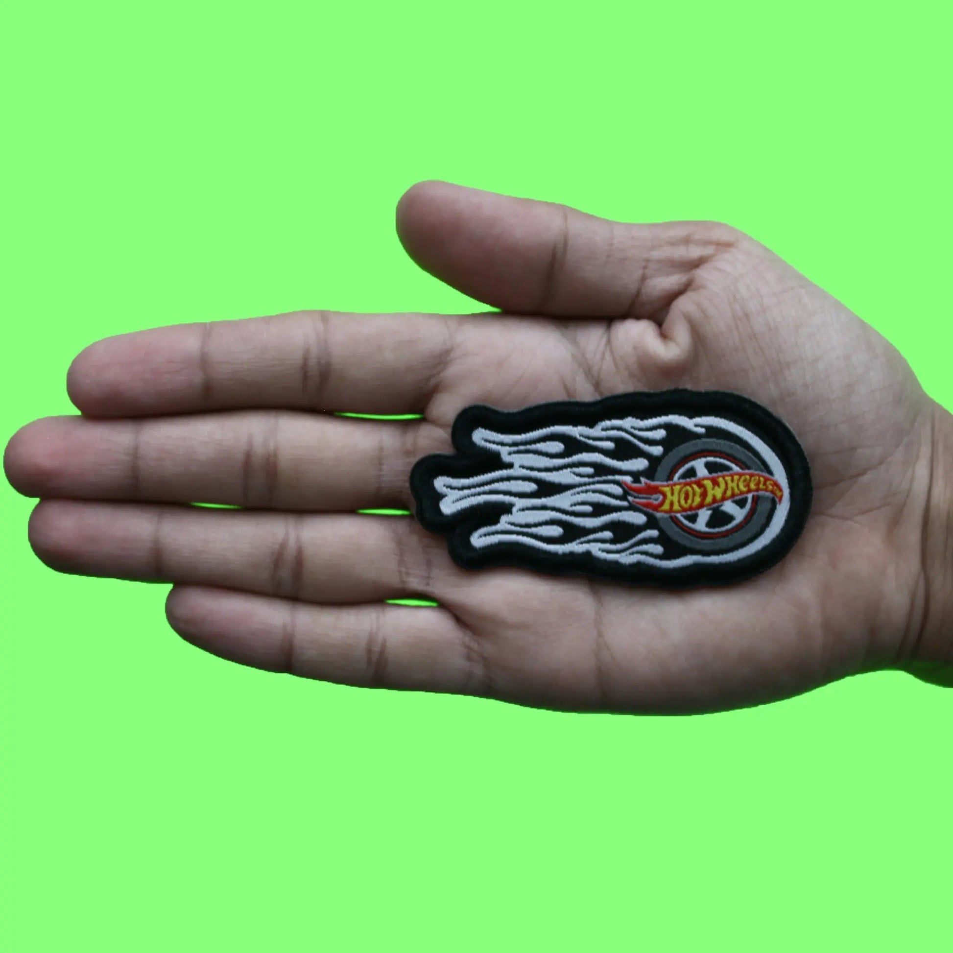 Hot Wheels Logo Patch Car Tire Smoke Embroidered Iron On