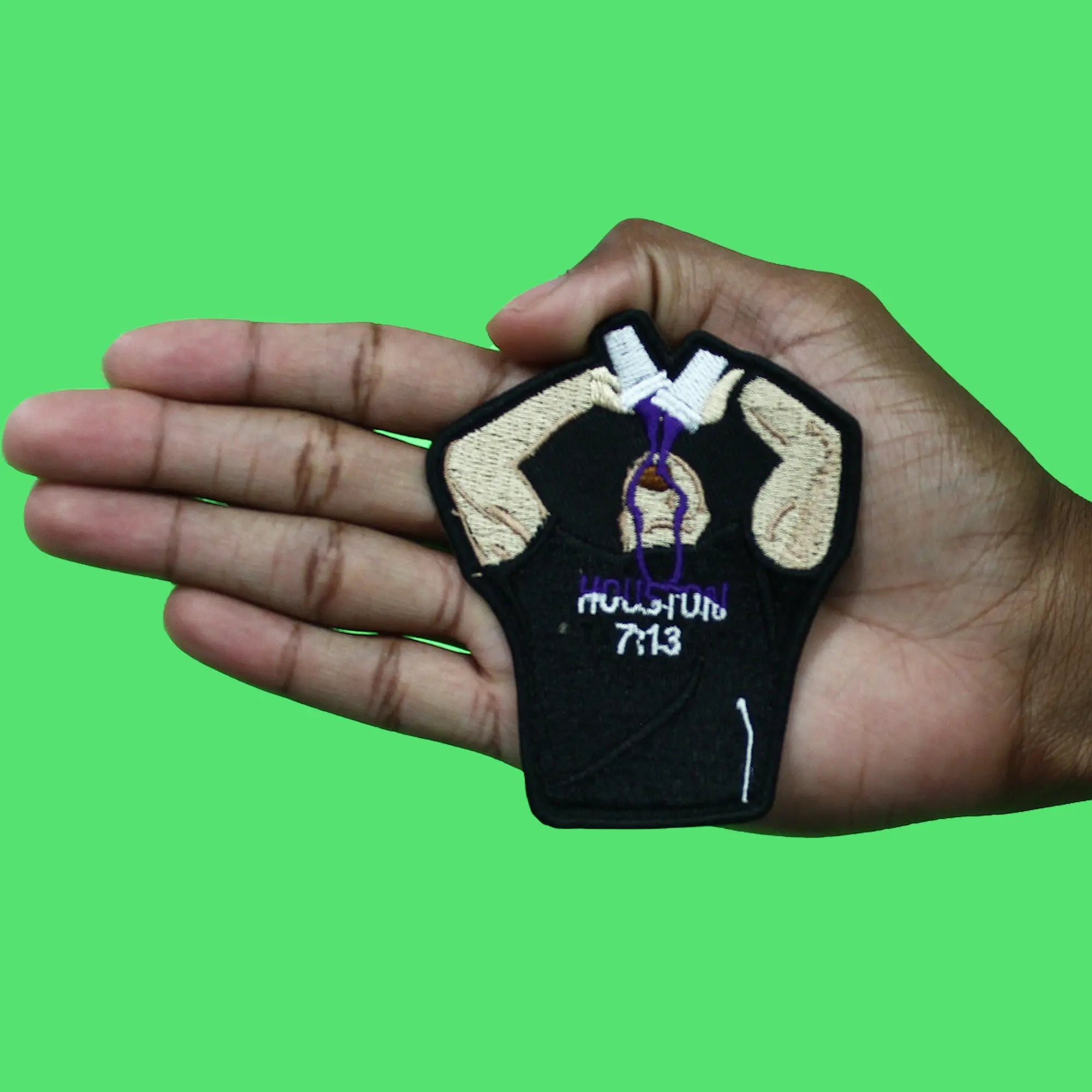 Houston 713 Lean Patch Funny Wrestling Fandom Embroidered Iron On