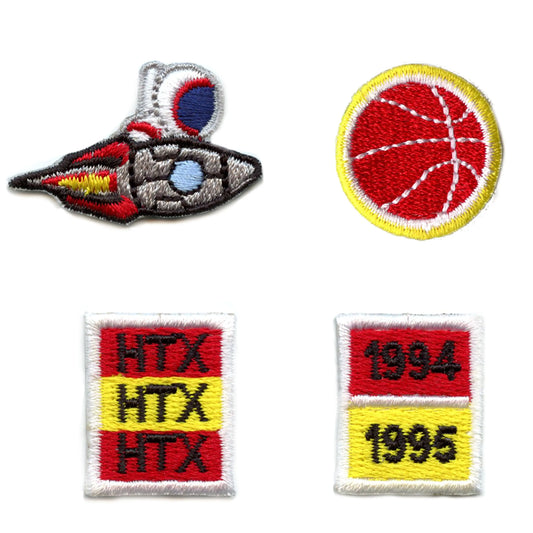 Houston Basketball Mini Patch Set Sports Team Rocket Embroidered Iron On