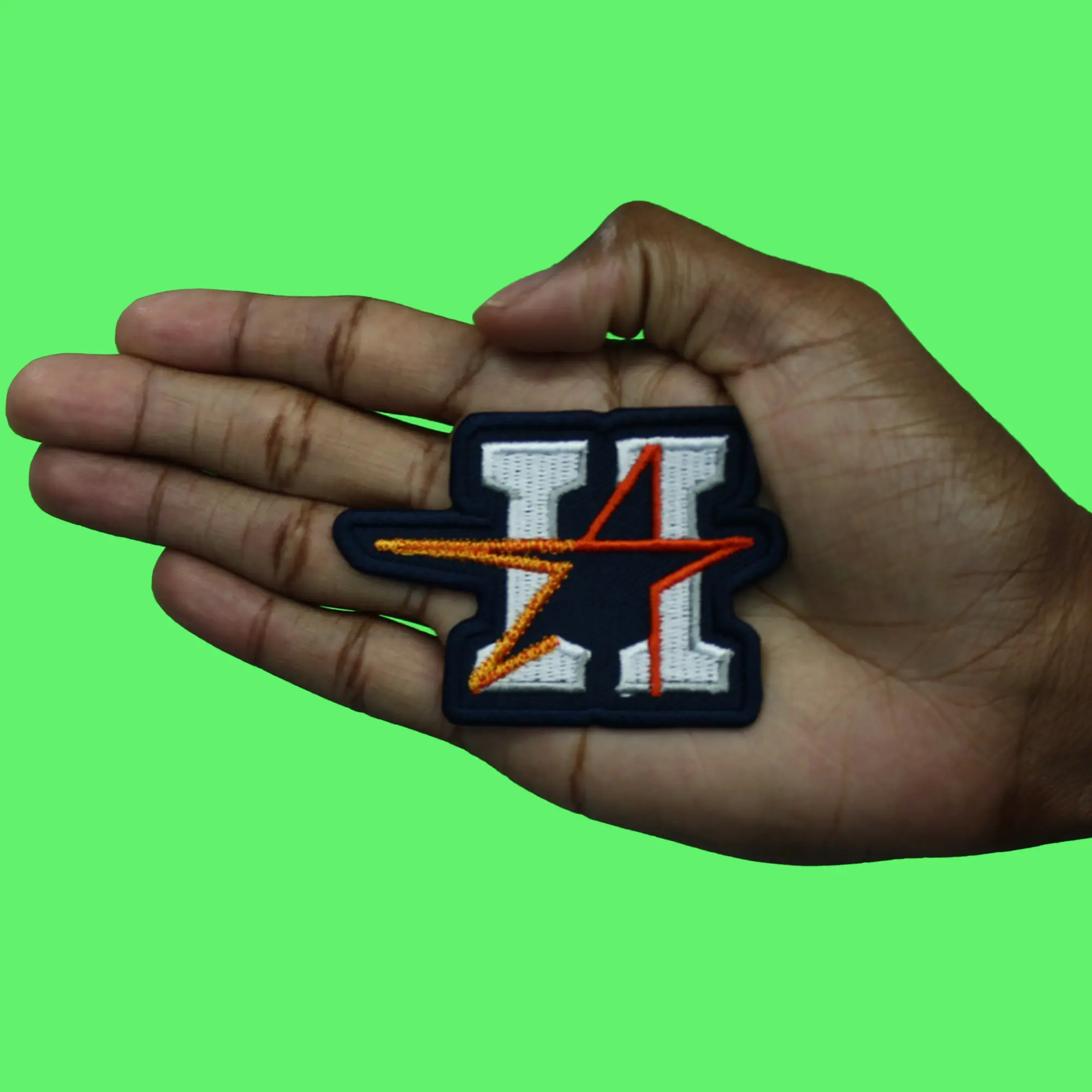Houston H Star Patch Houston Baseball Symbol Embroidered Iron on
