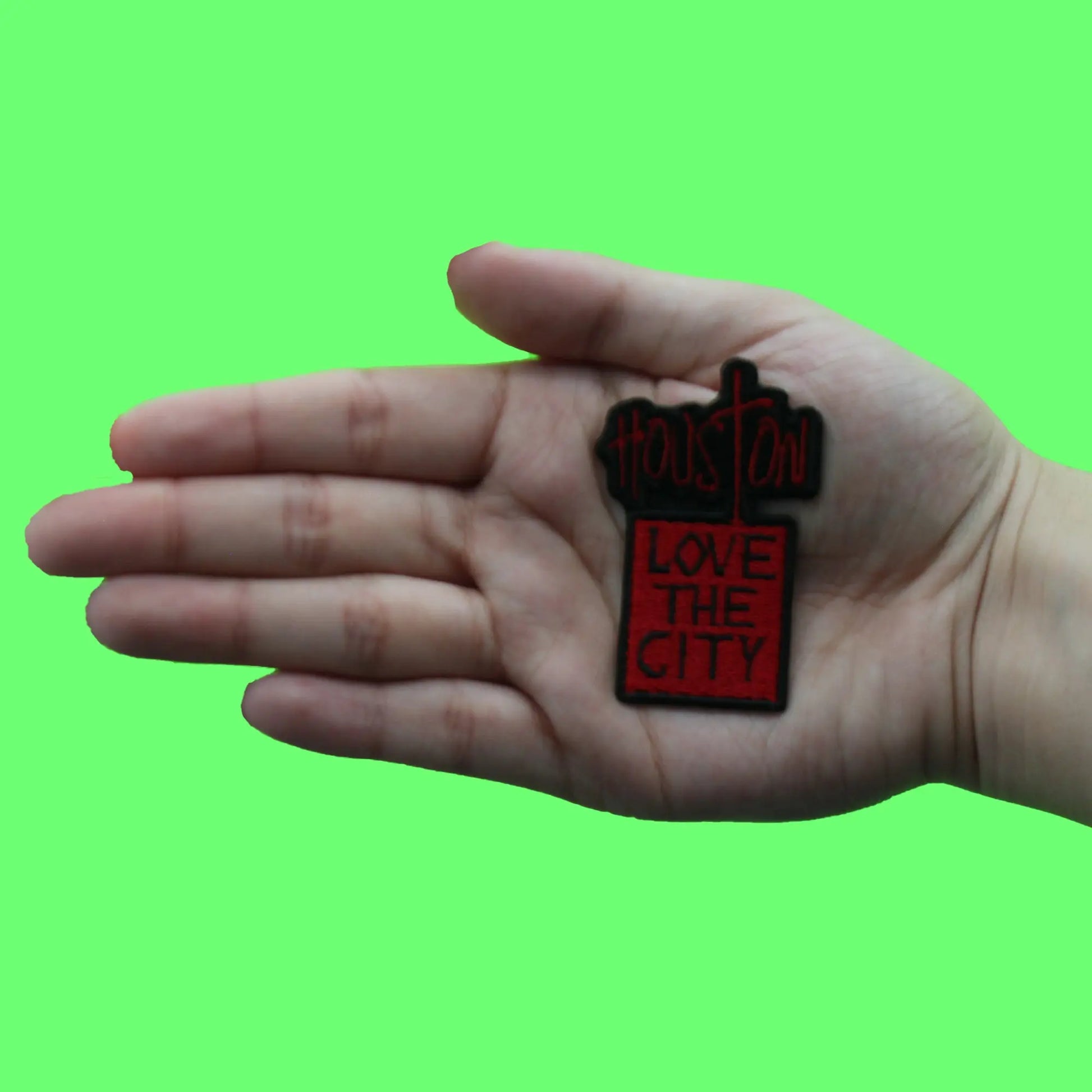 Houston Love The City Patch Graffiti Murral Art Embroidered Iron On