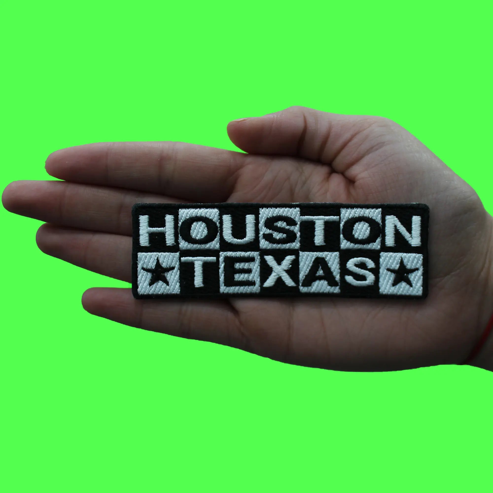 Houston Texas Cartoon Logo Patch TV Show Network Embroidered Iron On