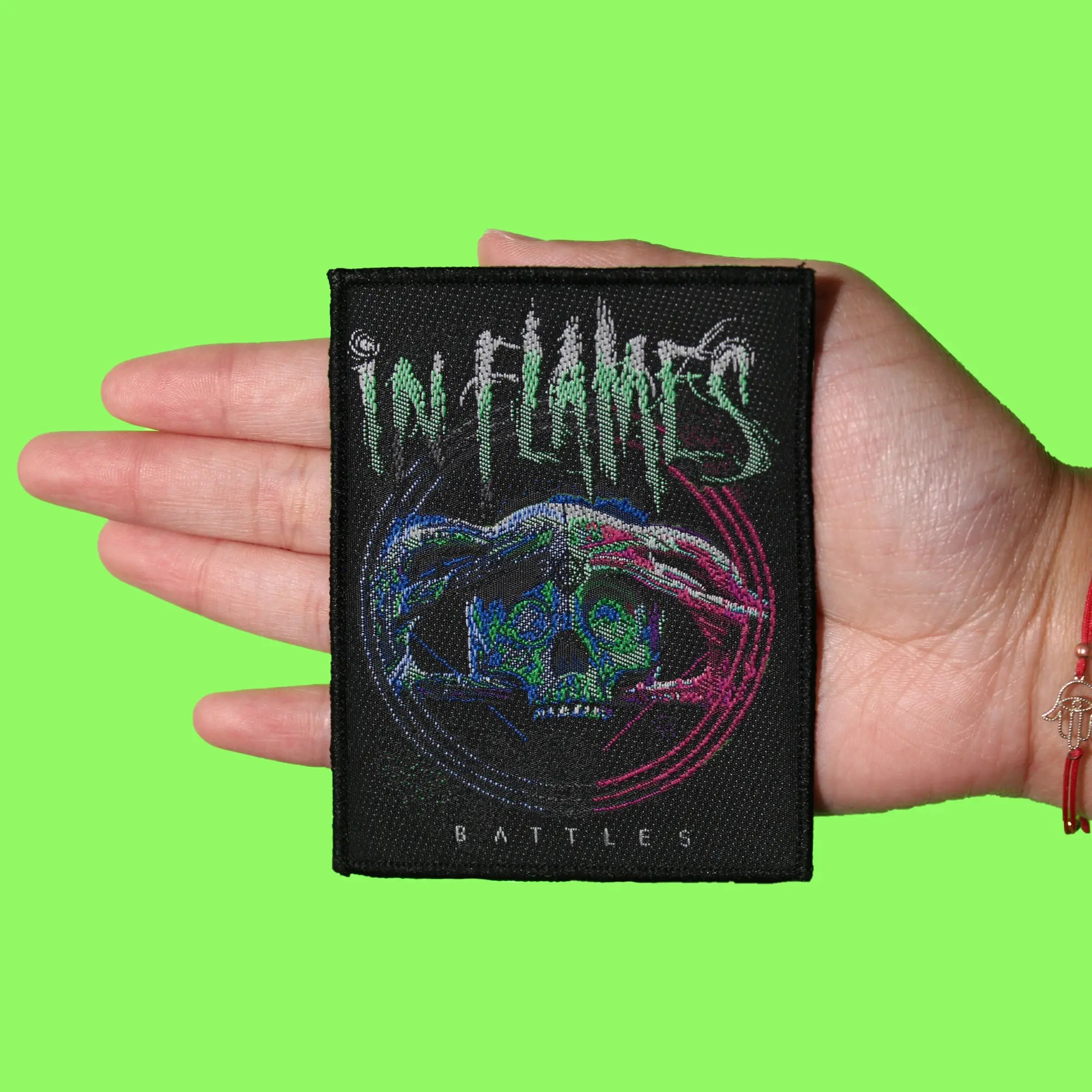 In Flames Battles Patch Heavy Metal Band Woven Iron On