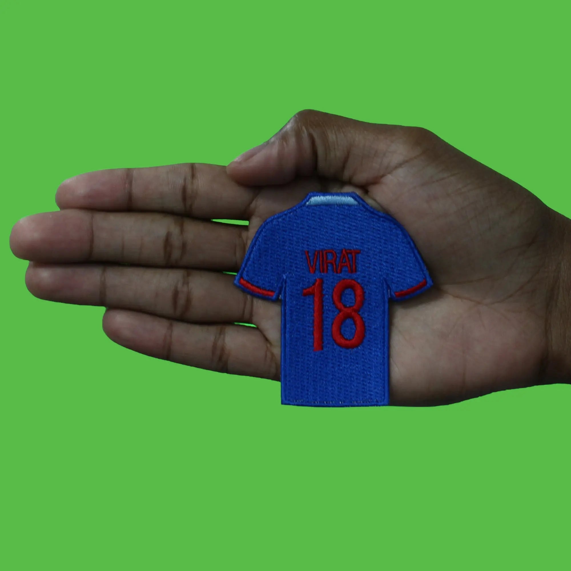 Indian Cricket Player Patch Sports Jersey 18 Embroidered Iron On