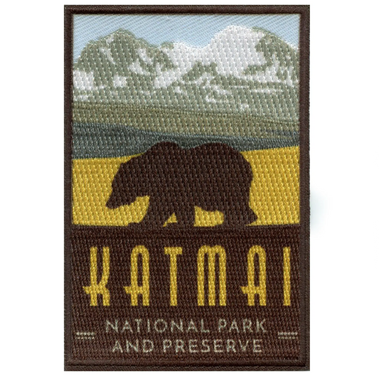 Katmai Trailblazer Patch National Park and Preserve Embroidered Iron On