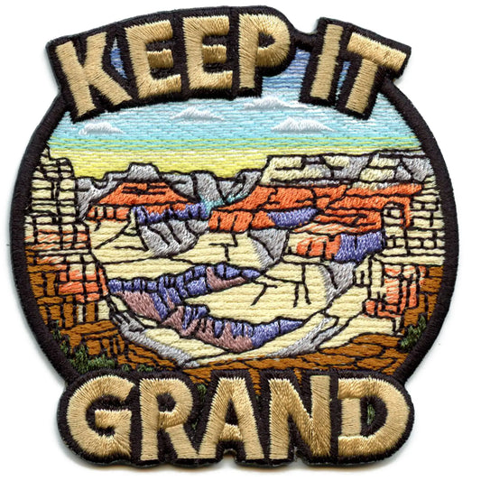 Keep it Grand Patch Grand Canyon Travel Embroidered Iron On