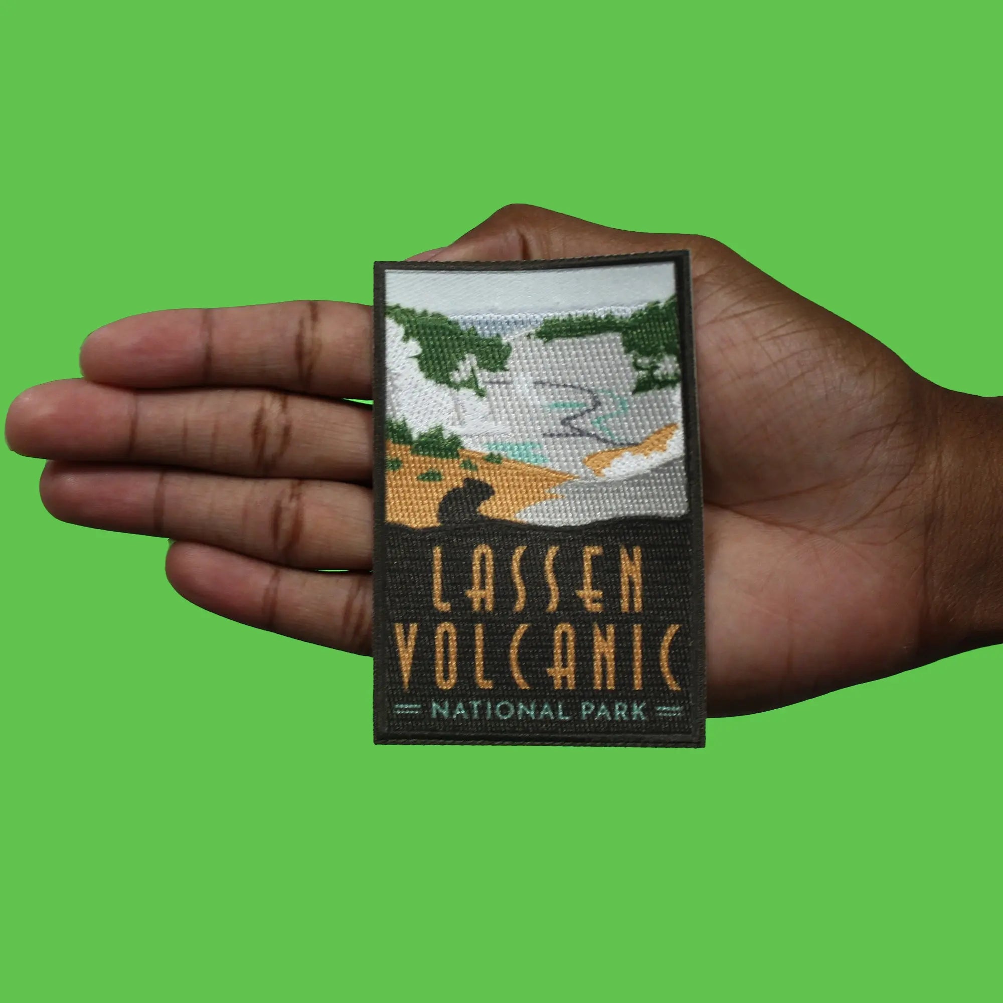 Lassen Volcanic Trailblazer Patch Travel Collectible Souvenir Embroidered Iron on