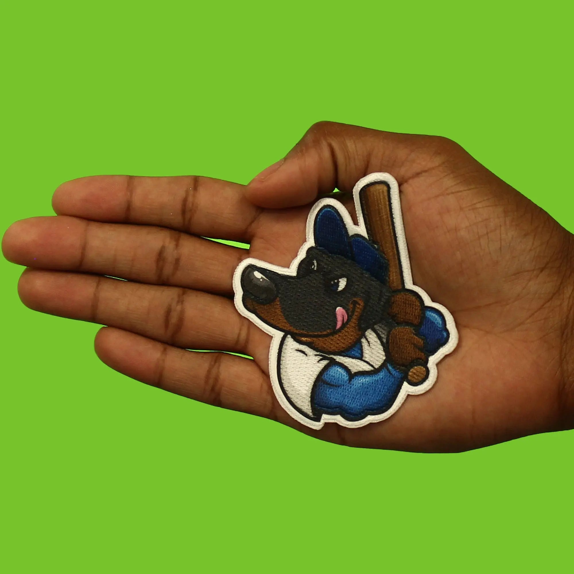 Los Angeles California Mascot PhotoPatch Baseball Dog Parody Embroidery Iron On