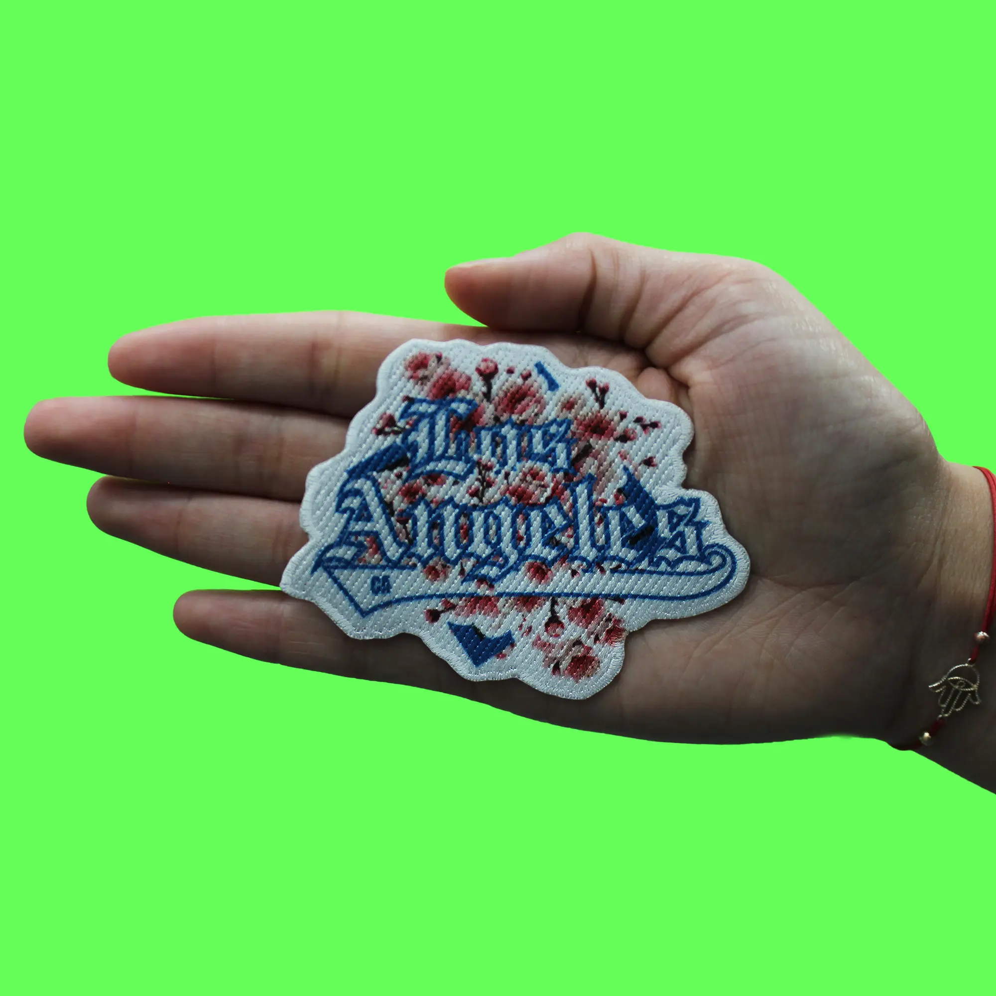 Los Angeles Cherry Blossoms Patch Pink Floral Art Sublimated Iron On