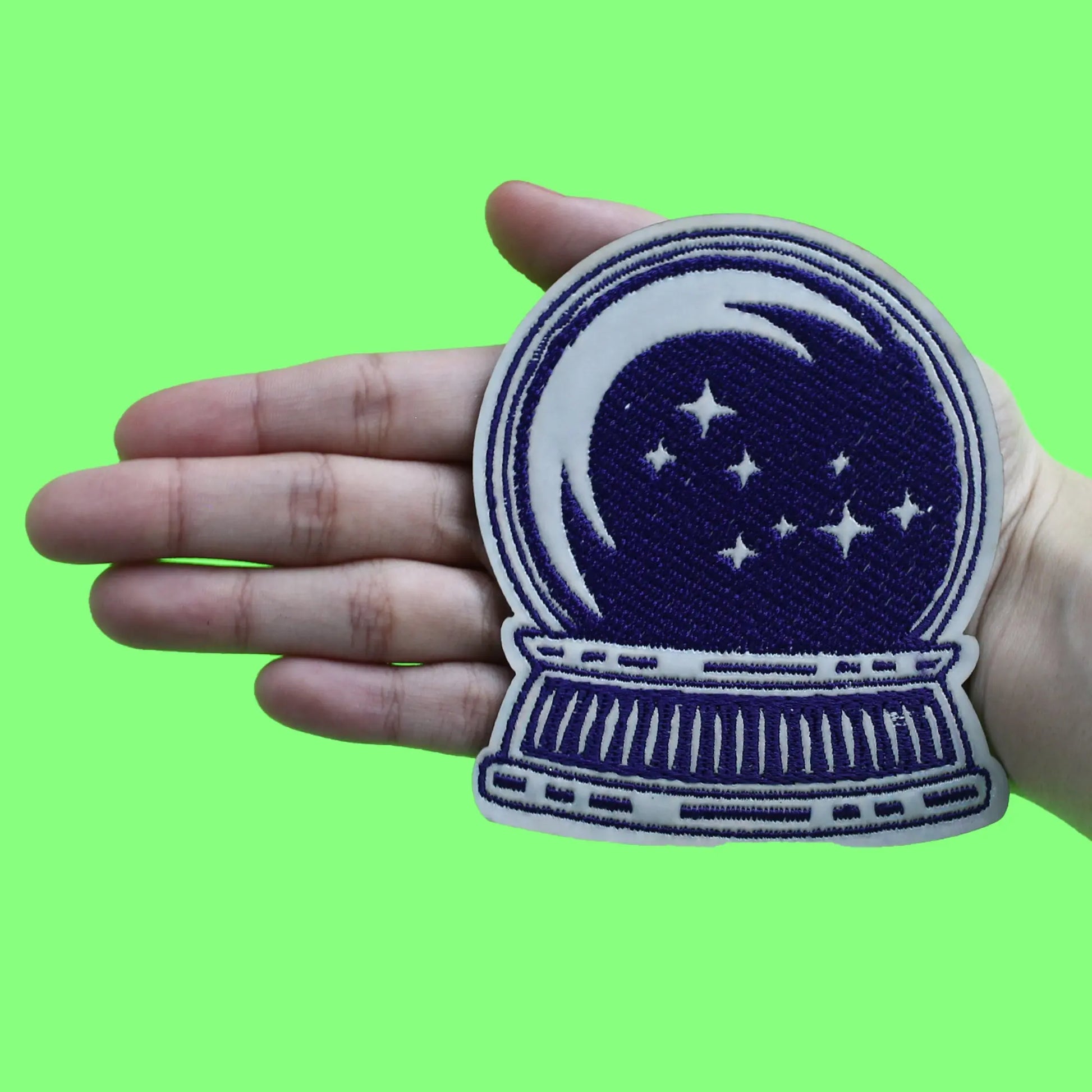 Magic Crystal Ball Patch Moon Stars Mystical Embroidered Iron On