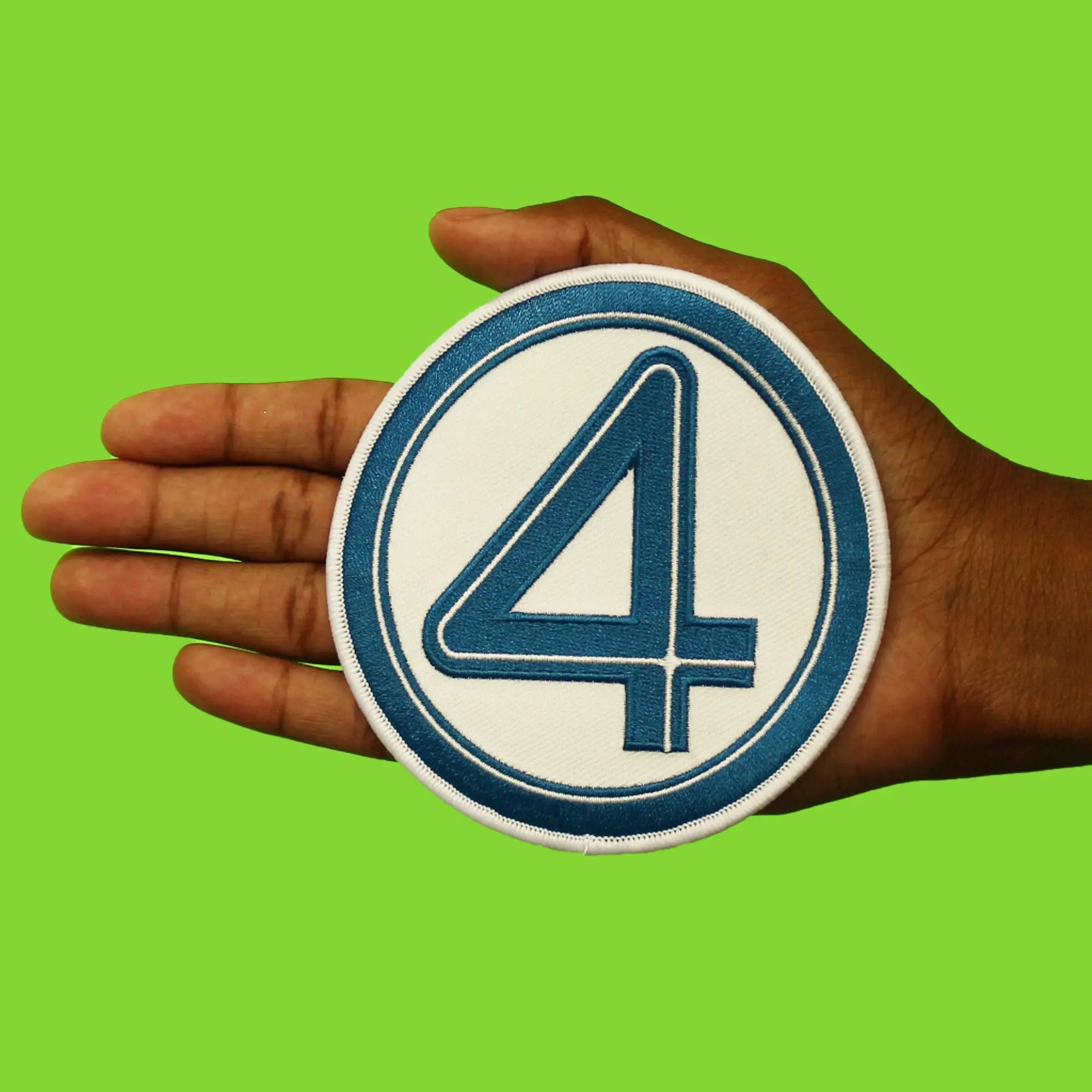 Marvel Fantastic Four Patch First Steps Logo 4 Embroidered Iron on