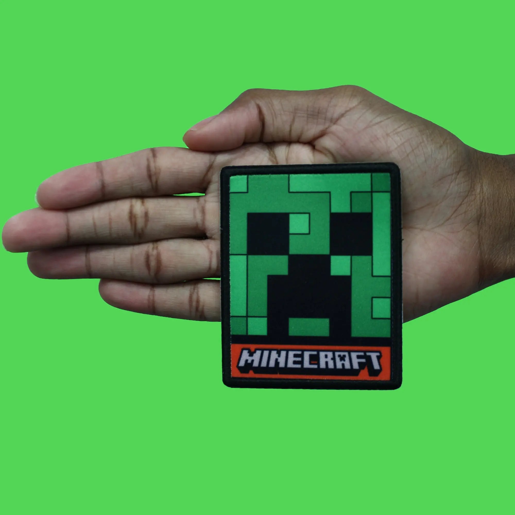 Minecraft Character Creeper Patch Building Video Game Embroidered Iron on