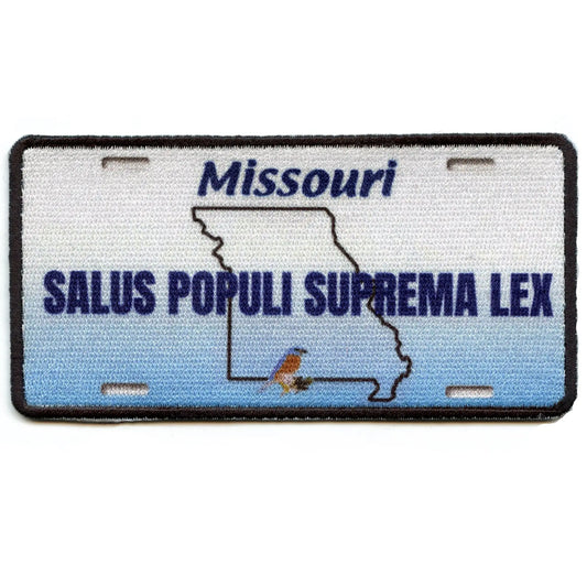 Missouri License Plate Patch Travel Souvenir State Sublimated Iron On
