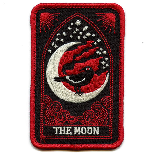 Patch de carte de tarot de la lune Lectures spirituelles psychiques Brodé à repasser