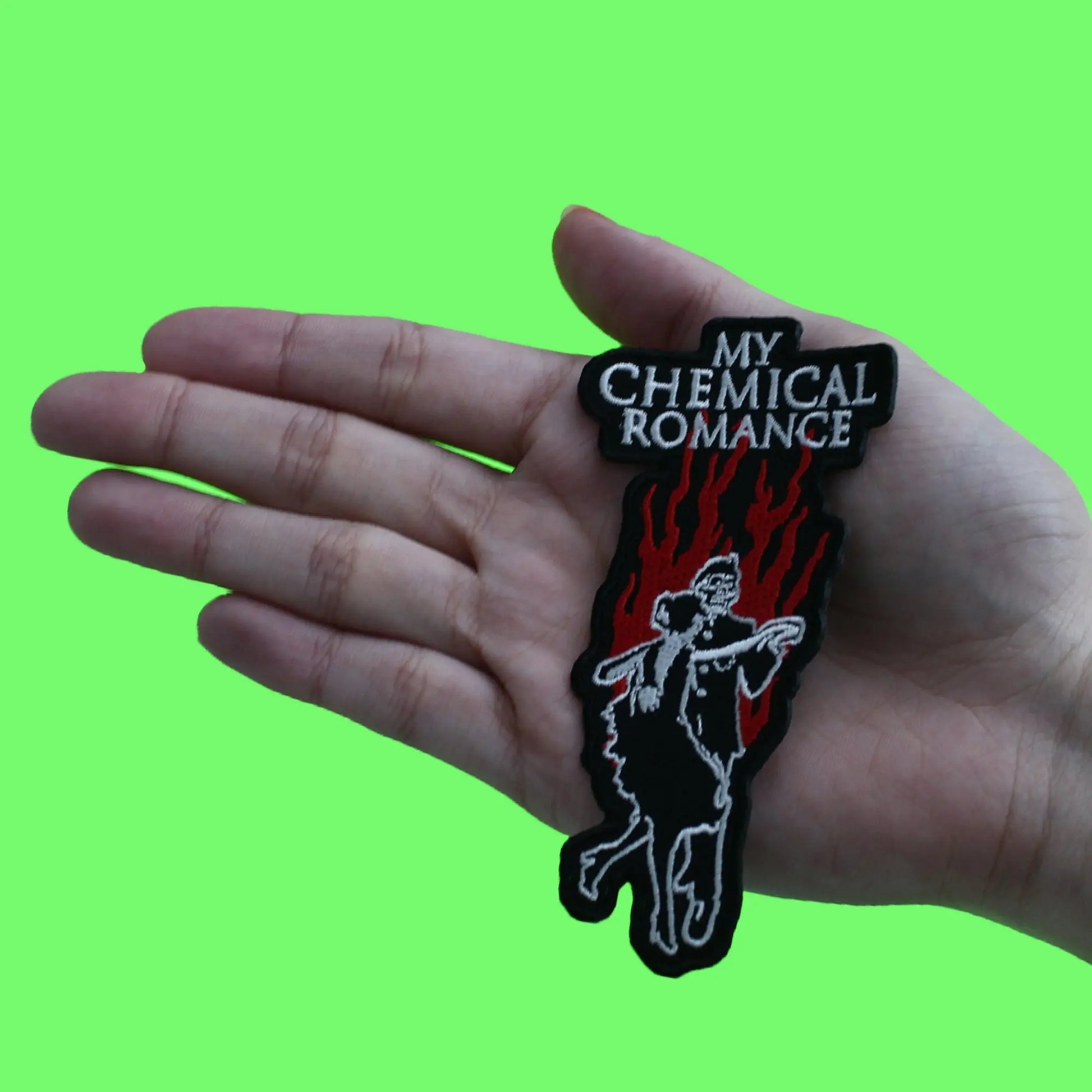 My Chemical Romance Patch Military Ball Flame Embroidered Iron On