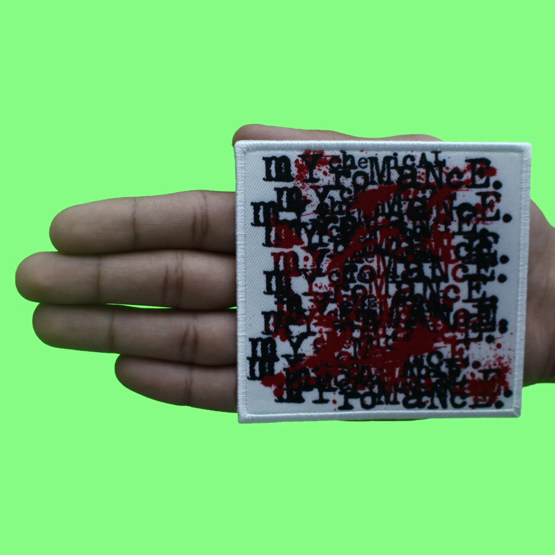 My Chemical Romance Patch Sweet Revenge Splatter Repetitive Embroidered Iron On