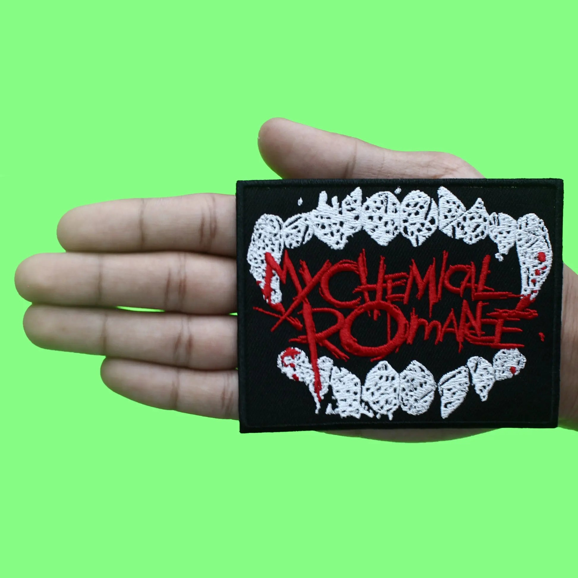 My Chemical Romance Patch The Black Parade Fangs Logo Embroidered Iron On