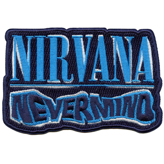 Nirvana Nevermind Wavy Cut-Out Patch Grunge Alternative Rock Embroidered Iron On