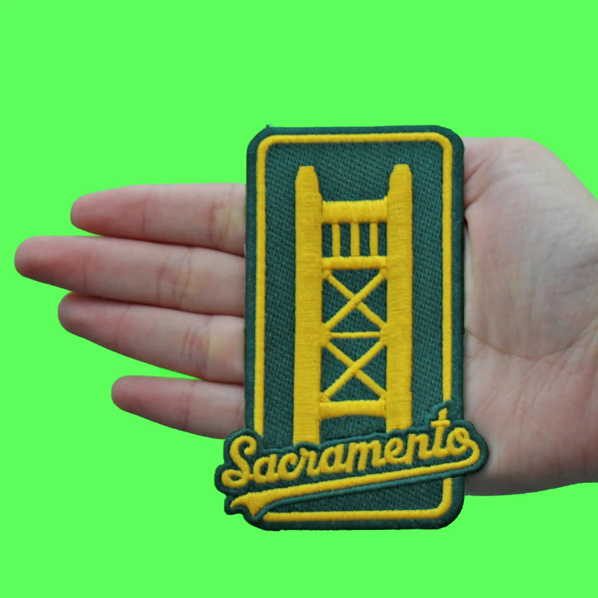 Oakland Athletics '25 Patch (Kelly Green) Sacramento Embroidered Iron On