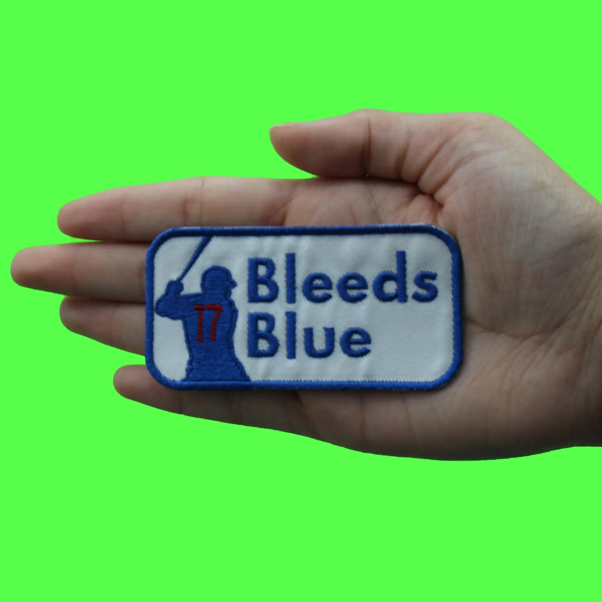 Ohtani Bleeds Blue Patch Japanese Baseball Sports Embroidered Iron on