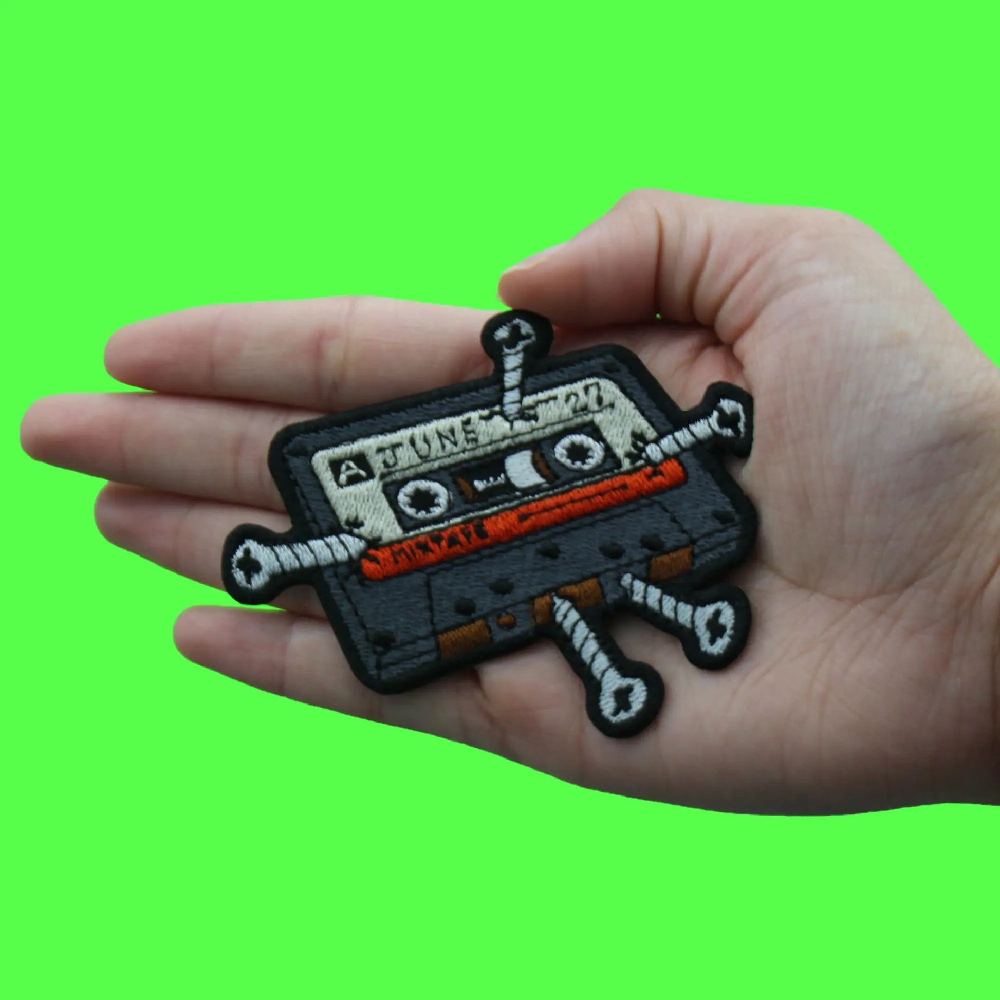 Screwston DJ Screw Tape Patch Music Hip-Hop Screwed Up Embroidered Iron on