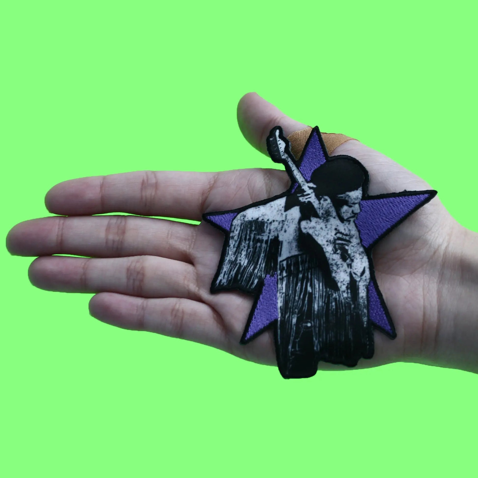 Star Guitars Solo Patch Jimi Hendrix Rock Sublimated Embroidered Iron On